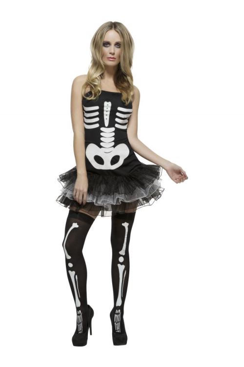 Deguisement squelette femme sexy halloween xs