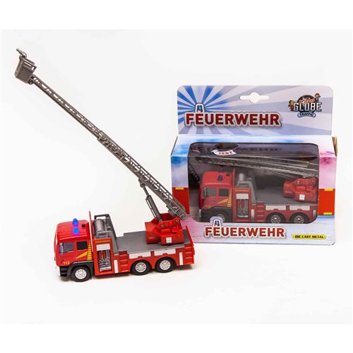 Kids Globe Feuerwehr Ladderwagen avec Lumière + Son
