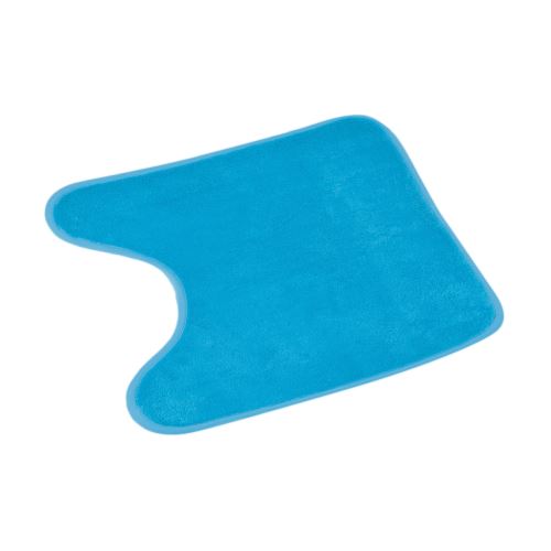 Tapis contour wc 45x45 cm uni Bleu turquoise 100% Microfibre