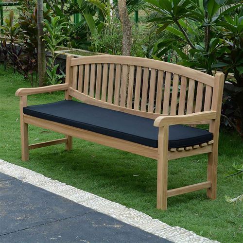 Coussin noir pour banc 180 cm