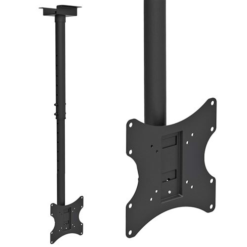 Support TV Maclean plafond réglable 23-42 charge maximale 50kg VESA 200x200