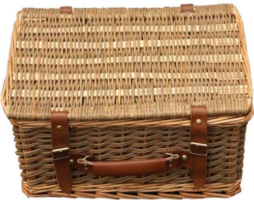 38cm Double étuvé céladon vide Panier pique-nique