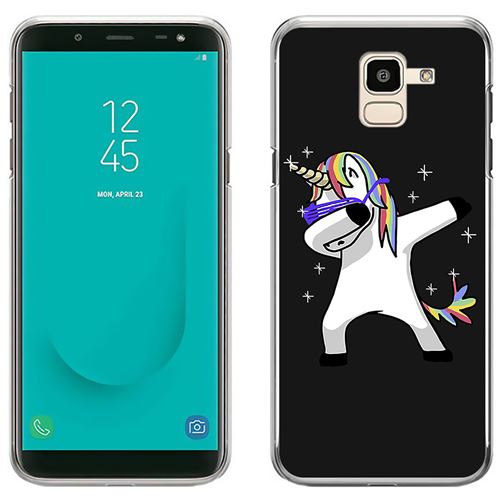 Coque pour Samsung Galaxy J6 -  Licorne Dab