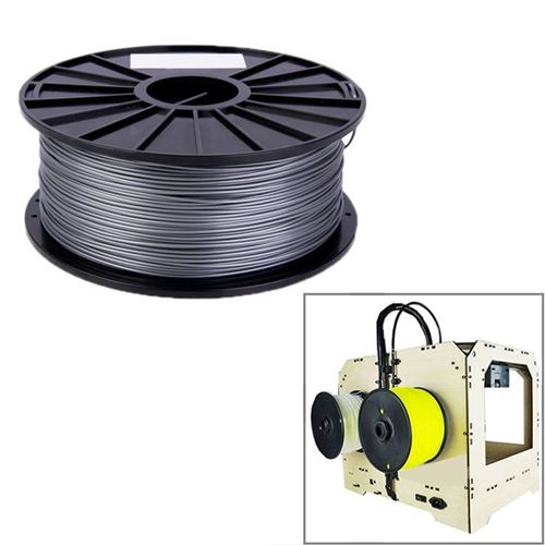 GENERIQUE - Filament PLA pour Imprimante 3D - 1.75 mm - 1 kg - Argent - Image 2
