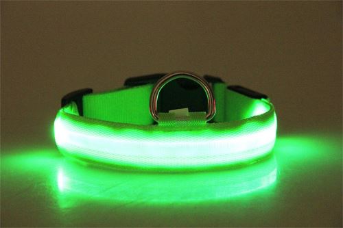 LED collier de chien rechargeable USB Disponible en 8 couleurs rend votre chien visible Pealer2213