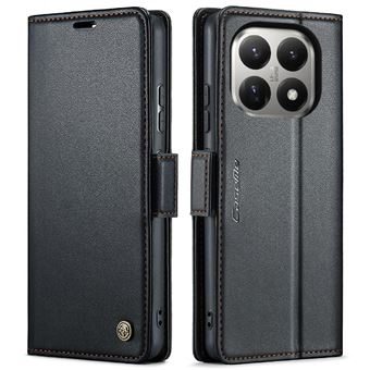 Flip Étui Pour Xiaomi 15T 5G Lutte contre la fraude Emplacement pour carte Bicelle Étui antichoc Étui Portefeuille GANGXUN Noir - 1