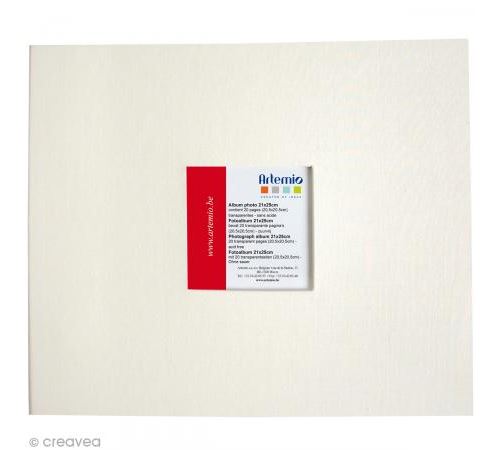 Album pour scrapbooking - Beige écru - 21 x 25 cm