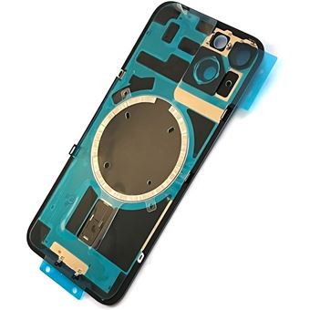 Vitre Arrière Pour IPhone 14 Noir - Adhésif De Remplacement Neuf Générique