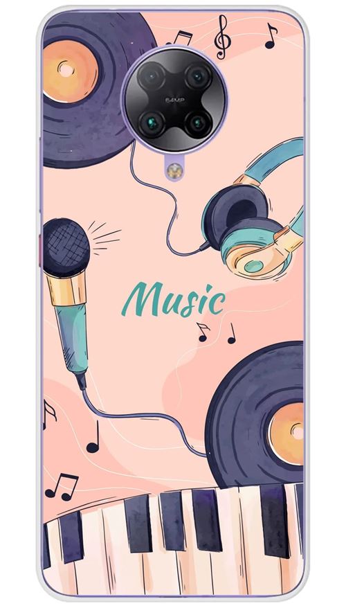 Coque en silicone imprimée compatible Xiaomi Poco F2 Pro Accords en couleur