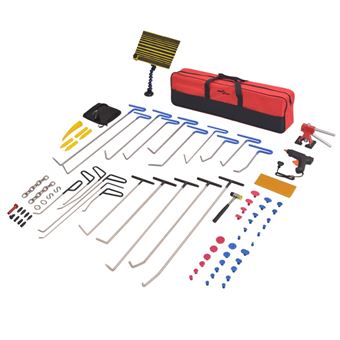 MSW Kit débosselage sans peinture - 5 tiges - Acier allié MSW-DA-25