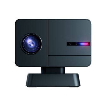1080P HD-projector, ELVANZA projector met volledig automatische scherpstelling, slimme woonkamerprojector, Blu-ray-projector, zwart - 1