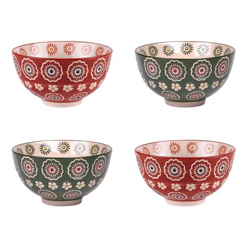Non Communiqué Multicolore Coffret De 4 Coupelles Sullivan 11 Cm - Table Passion - Grès