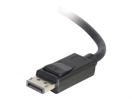 C2G 6ft 8K DisplayPort Cable with Latches - M/M - Câble DisplayPort - DisplayPort (M) pour DisplayPort (M) - 1.83 m - noir