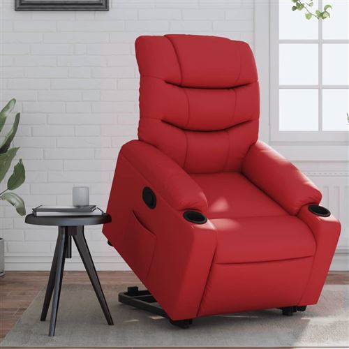 Non Communiqué Rouge Vidaxl Stoel Similicuir