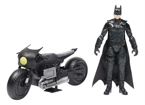 Spin Master Coffret The Batman Movie Batcycle + Batman