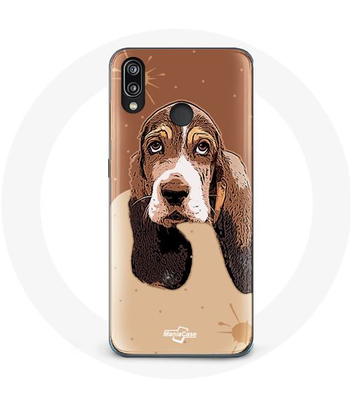 Coque pour Huawei P20 Lite Basset Hound chien visage Maniacase