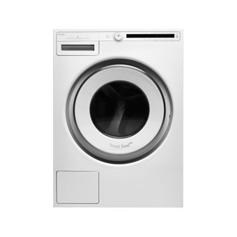 Lave-linge-8kg-1600 tours/min-Ecran LCD-Classe energetique A- Construction Quattro : robuste, durable et antivibration-Absence de soufflet en caoutchouc pour plus d''hygiene-Tambour Active Drum-16 programmes-Assitance au dosage-Moteur induction