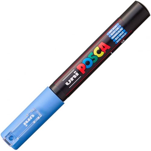 Marqueur PC-1MC bleu ciel pointe extra-fine conique