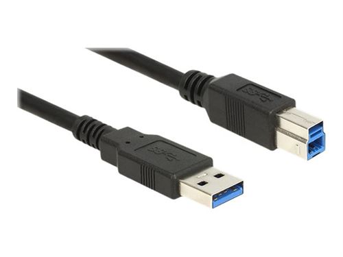 Delock - Câble USB - USB type A (M) pour USB Type B (M) - USB 3.0 - 1 m - noir