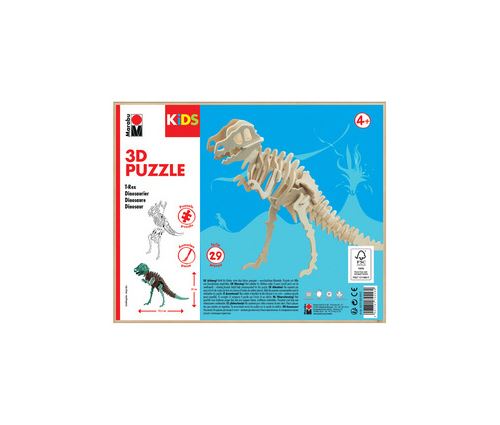 Marabu KiDS Puzzle 3D 'Dinosaure T-Rex', 29 pièces