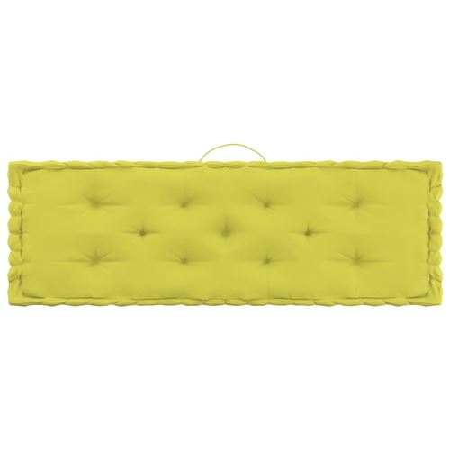 vidaXL Coussins de plancher de palette 4 pcs Vert pomme Coton