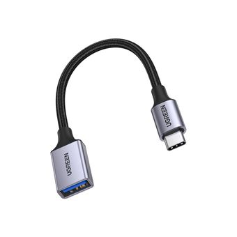 Câble OTG Micro-USB Mâle Vers USB Femelle - Noir, Neuf, Pour Connecter Clés USB à Smartphone