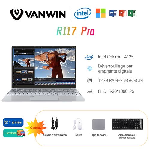 PC portable Vanwin 11.6 PC Portable Intel Celeron N4020 8Go RAM