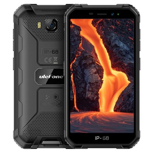 Smartphones Ulefone Armor X6 Pro 5.0 pouces 4+32G 4000mAh caméra de 13mp Android 12 Noir