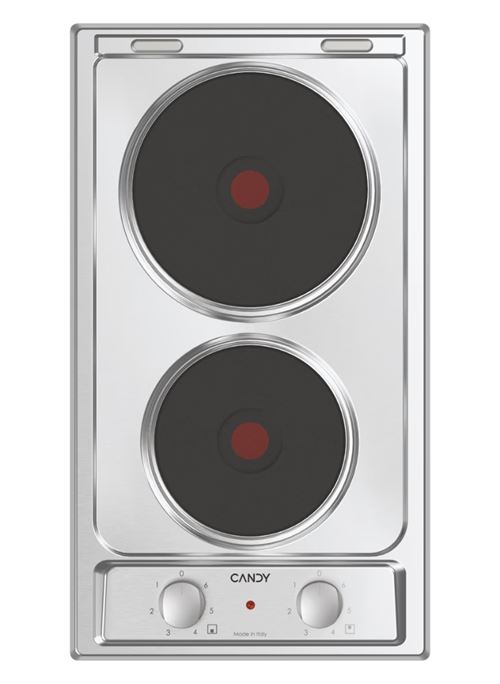 Non Communiqué Inox Candy Ce32xk Plaque De Cuisson, Electrique, 2 Zones, Plate