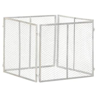 vidaXL Composteur de jardin 85x85x70 cm Fer galvanisé - 1