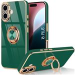 Coque IPhone 16 Plus Rose Militaire Odeydo - Antichoc, Anneau Magnétique, Protection Renforcée