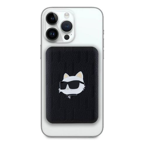 Batterie Externe MagSafe 5000mAh Motif Choupette Head Karl Lagerfeld Noir