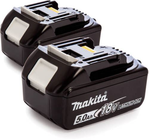 Pack 2 batteries 18 V / 5.0 Ah BL1850B - MAKITA - PACK2BAT5LI