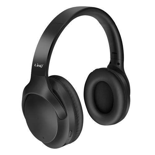 LinQ Casque Audio Bluetooth R&eacute;duction de Bruit - Noir