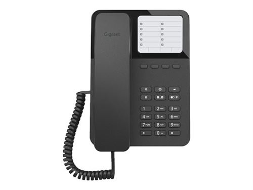 Gigaset Desk 400 - Téléphone filaire - noir
