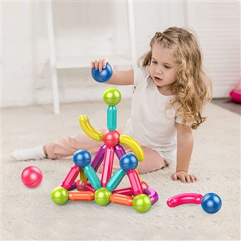 M 148 pièces sans boîte-Ensemble de blocs de construction magnétiques 3D pour enfants, jouets de