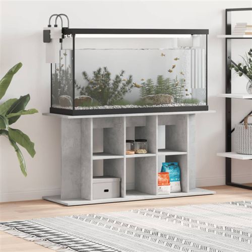 vidaXL Aquariumständer Betongrau 120 x 40 x 60 cm Holzwerkstoff