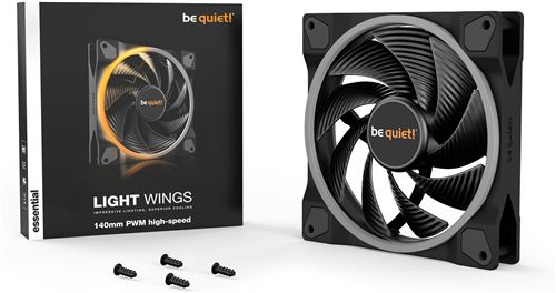 Non Communiqué Noir Be Quiet! Light Wings - Ventilateur Châssis - 140 Mm