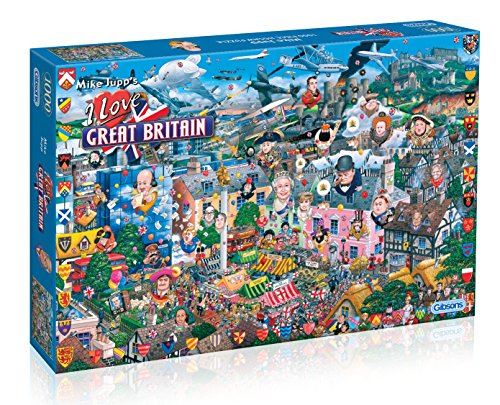 Gibsons I Love Great Britain Jigsaw Puzzle (1000 Piece) Puzzle