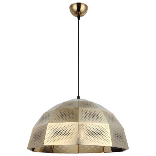 HOMEMANIA Lampe à Suspension Rande - Lustre - Lustre de plafond - Or, noir en Métal, 45 x 45 x 82 cm, 1 x E27, 40W