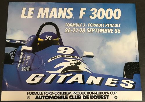 24H du Mans - 1986 - F 3000 - AFFICHE
