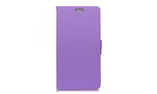 Etui portefeuille violet Huawei P-Smart rabat latéral fonction stand