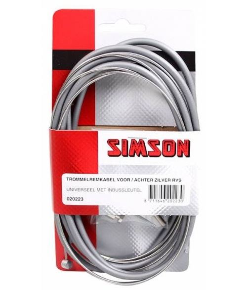 Simson Kit de tambour de frein 1600/2250 mm gris / argent