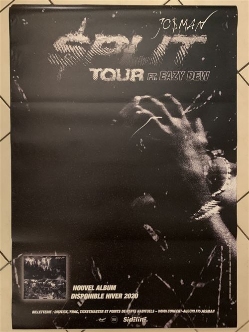 Josman / Jo$man - Split Tour ft. Easy Dew - 70x100cm - Affiche