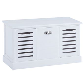 Banc De Rangement Trient Meuble Bas Coffre Avec Assise Coussin