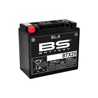 Batterie BS BATTERY BTX20 SLA sans entretien activée usine - 1