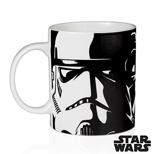 Star Wars Mug Dark/trooper Imprimé, Noir/blanc, 11 Oz