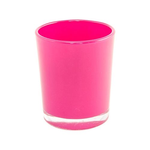 bougeoir fuchsia brillant 5.6x6.5cm