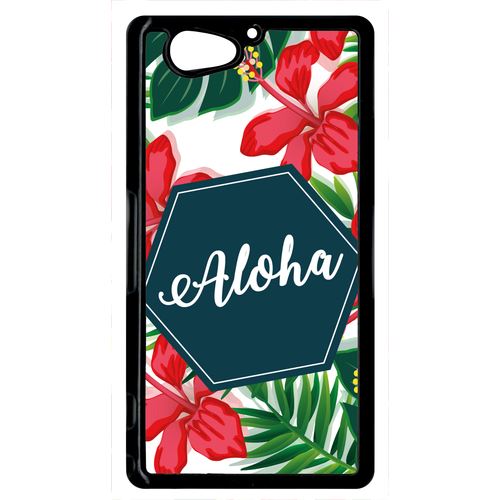Coque Sony Xperia Z2 Compact Aloha Tropical Fond Blanc 2
