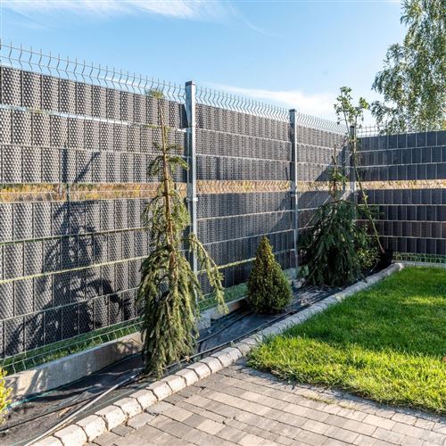 Rattan Art - Bande brise-vue en résine tressée pour clôture rigide 19 x 255  cm marron - Accessoires mobilier de jardin - Achat & prix